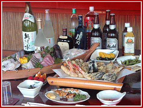 東京屋形船 - 料理飲料一例